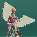 Bmx & Basket. Un projet de Illustration traditionnelle de Loreto del Castillo - 08.10.2021