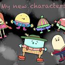 Mon projet du cours : Illustration kawaii : créez d'adorables personnages. Projekt z dziedziny Trad, c, jna ilustracja, Projektowanie postaci i Manga użytkownika Nermine Mohamed - 10.10.2021