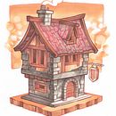 Little House (Markers). Traditional illustration, and Manga project by Caio Yo - 10.15.2021