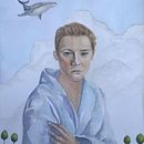 Retrato a partir de una fotografía . Projekt z dziedziny Malowanie akwarelą użytkownika brunitoenrique2016 - 16.10.2021