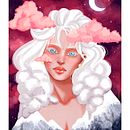 Avalanche Girl. Een project van Traditionele illustratie van Nathalia Beatriz de Felipe - 16.10.2021