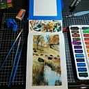 Arboleada de algún sur, seguramente.  Ein Projekt aus dem Bereich Bildende Künste, Malerei und Aquarellmalerei von Katia Pérez - 07.10.2021