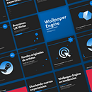 Wallpaper Engine IG post. Design, Br, ing, Identit, Graphic Design, T, pograph, Logo Design, T, pograph, and Design project by Diego Pérez - 10.16.2021