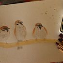 My project in Artistic Watercolor Techniques for Illustrating Birds course . Ilustrasi tradisional, Lukisan Cat Air, Gambar Realistis & Ilustrasi Naturalistik proyek oleh Sintija Valucka - 10.18.2021