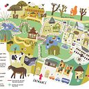 Samares Manor - Site Map. Un proyecto de Ilustración tradicional, Diseño editorial, Pintura, Creatividad, Ilustración digital e Ilustración infantil de Lauren Radley - 31.12.2018
