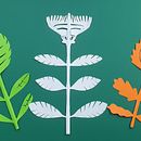Fleurs en papier découpé. Projekt z dziedziny  Kolaż użytkownika shivadela - 21.10.2021