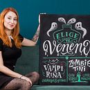 Proyecto final de curso: Elige tu Veneno. H, Lettering, Lettering, Traditional illustration, T, pograph, and Calligraph project by Paola Vecco - 10.29.2021