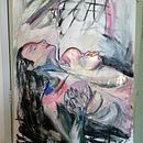 Figure drawing with automatic drawing elements. Fine Arts project by Jade Hermans - 10.22.2021