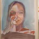 Il mio progetto del corso: Ritratto artistico ad acquerello. Fine Arts, Painting, Watercolor Painting, and Portrait Drawing project by Ezio Gabrielli - 10.22.2021