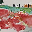 Mein Kursprojekt: Aquarellsketching: Drück deine Ideen aus . Un progetto di Illustrazione tradizionale, Bozzetti, Creatività, Disegno, Pittura ad acquerello e Sketchbook di Silke Riegel - 22.10.2021
