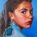 My project in Expressive Oil Portraiture: Explore the Alla Prima Technique course. Un proyecto de Bellas Artes, Pintura y Pintura al óleo de Nicola Dunford - 22.10.2021