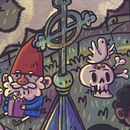 Cinetério uma ilustra de terror: curso de estilo Search and Find no Procreate. Projekt z dziedziny Trad, c, jna ilustracja, Ilustracja c, frowa i Sketchbook użytkownika Alexei Mordecai - 14.10.2021