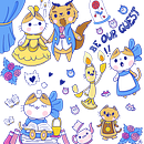 My project in Kawaii-Style Story Illustration course . % Vittoria Mariano tarafından hazırlanan Geleneksel illüstras, on, Karakter Tasarımı, Dijital İllüstras, on, Ve Manga projesi - 10.26.2021