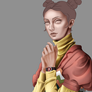 Mi Proyecto del curso: Retratos digitales de fantasía con Photoshop. Un proyecto de Ilustración tradicional, Dibujo, Ilustración digital, Dibujo de Retrato, Dibujo digital y Pintura digital de Wendy Torres - 26.10.2021