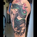 color dragon tattoo. Projekt z dziedziny Projektowanie tatuaż użytkownika Νικόλας Χριστοδουλής - 26.10.2021