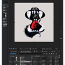 Wolf singing animation. Een project van Traditionele illustratie, Motion Graphics, Animatie, 2D-animatie y Digitale illustratie van friedplanet - 27.10.2021