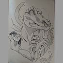 Ladro di uova. Traditional illustration project by simomura94 - 10.27.2021