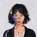 HoYeon Jung. Traditional illustration, and Digital Illustration project by Leo Jimenez Art - 10.28.2021