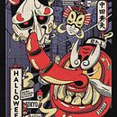 My project in Vintage Japanese Digital Illustration  course. Un proyecto de Ilustración tradicional, Diseño de carteles, Ilustración digital y Manga de rudysebyre - 10.10.2021