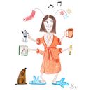 Mi Proyecto del curso: Técnicas de ilustración para desbloquear tu creatividad. Design, Traditional illustration, Fine Arts, Painting, Creativit, Creating with Kids, and Sketchbook project by Alna M. - 10.27.2021