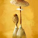 Mushroom parents. Ilustração tradicional projeto de Strijbol Lander - 29.10.2021