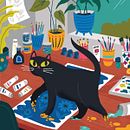 Purrfect Cattitude . Un proyecto de Ilustración tradicional de Allison Cole - 31.10.2021