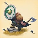 Gimli taking a stroll in Rohan. Un progetto di Illustrazione tradizionale di Dorian Le Brenn - 02.10.2021