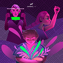 El feminismo me salvó. Projekt z dziedziny Trad, c i jna ilustracja użytkownika Andrea Paredes - 25.11.2019