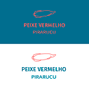 Meu projeto do curso de Design de logos: PEIXE VERMELHO PIRARUCU. Projekt z dziedziny Design, Br, ing i ident, fikacja wizualna, Projektowanie graficzne, Projektowanie logot i pów użytkownika Kristjan dos Santos Soares - 02.11.2021