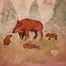 Watercolor play. Een project van Traditionele illustratie van domiii - 02.11.2021