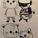 Mein Kursprojekt: Kawaii Stil Charakter Design. Design, Traditional illustration, Character Design, Vector Illustration, and Manga project by Karen - 11.03.2021