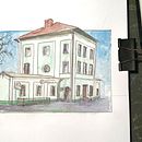My project in Architectural Sketching with Watercolor and Ink course Ein Projekt aus dem Bereich Skizzenentwurf, Zeichnung, Aquarellmalerei, Architektonische Illustration, Sketchbook und Illustration mit Tinte von GPE Gartmaier - 03.11.2021
