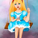 Alicia en el país de las maravillas. Ilustração tradicional projeto de Atenea Llopis Méndez - 04.11.2021