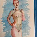 My project in The Human Figure in Watercolor course. Traditional illustration, Fine Arts, Painting, Watercolor Painting, Realistic Drawing, and Figure Drawing project by Carleen Desautels - 11.04.2021