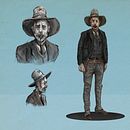 Zombie Western1. Un proyecto de Ilustración tradicional, Diseño de personajes, Dirección de arte, Bellas Artes, Cómic, Bocetado, Dibujo realista, Diseño de videojuegos y Pintura digital de Chema Bercial Patiño - 05.11.2021