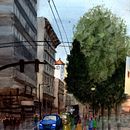 My project in Urban Landscapes in Watercolor course. Pintura em aquarela, Artes plásticas e Ilustração arquitetônica projeto de Dean Temple - 05.11.2021