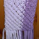 Bolso creado durante el curso de  Diseño de accesorios en macramé. Un proyecto de Diseño de complementos, Artesanía, Decoración de interiores, Tejido y Macramé de Immaculada - 06.11.2021