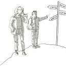In montagna  Ein Projekt aus dem Bereich Traditionelle Illustration, Bildende Künste, Skizzenentwurf, Bleistiftzeichnung, Zeichnung, Artistische Zeichnung und Anatomische Zeichnung von Marta V - 08.11.2021