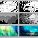 My project in Speed Painting in Photoshop: Accelerate Your Creative Process course. Projekt z dziedziny Trad, c, jna ilustracja, Ilustracja c, frowa, Concept art, Malarstwo c i frowe użytkownika Carsten Lundh - 09.11.2021