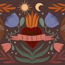 My project in Introduction to Floral Illustration with Acrylic course. Un projet de Illustration traditionnelle, Beaux Arts, Peinture, Dessin, Peinture acr, lique et Illustration botanique de Sophie Vos - 10.11.2021