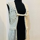 Mi Proyecto del curso: Macramé: crea prendas de ropa únicas. Un proyecto de Diseño de complementos, Artesanía, Tejido y Macramé de anabelbanos - 10.11.2021