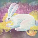 Conejo blanco sin afán. Un progetto di Illustrazione tradizionale, Disegno, Creatività e Illustrazione digitale di Maia Velro - 10.11.2021