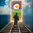 Egg Portal. Projekt z dziedziny Trad, c, jna ilustracja, Fotomontaż i  Kolaż użytkownika JaGriCa - 11.11.2021