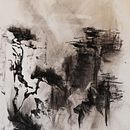Paesaggio immerso nella nebbia dei pensieri. Un progetto di Arte concettuale, Pittura, Pittura acrilica, Creatività, Stampa e Belle arti di Alberto Erosi - 03.11.2020