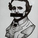 Edgar Allan Poe. Tattoo Design, Traditional illustration, and Digital Illustration project by Laís Tiburcio - 11.12.2021