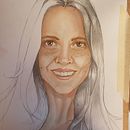Meu projeto do curso: Retrato ilustrado em aquarela. Un proyecto de Ilustración tradicional, Bellas Artes, Pintura, Dibujo, Pintura a la acuarela, Dibujo de Retrato y Dibujo artístico de Cintia Krenzinger - 09.11.2021