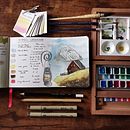 Mon projet du cours : Carnet de voyage à l’aquarelle. Un progetto di Illustrazione tradizionale, Pittura ad acquerello, Illustrazione architettonica e Sketchbook di Manon Freddo - 13.11.2021