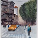 My project in Urban Landscapes in Watercolor course. Projekt z dziedziny Malowanie akwarelą,  Sztuki piękne,  R i sunek architektoniczn użytkownika Jean-Marc Hemelsoet - 14.11.2021