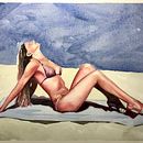 Watercolor figure study. Un proyecto de Bellas Artes, Creatividad, Dibujo y Pintura a la acuarela de Davide Balossi - 14.11.2021