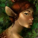 Mi Proyecto del curso: Retratos digitales de fantasía con Photoshop. Projekt z dziedziny Trad, c, jna ilustracja,  R, sunek, Ilustracja c, frowa, Portret, R, sunek c, frow, Malarstwo c i frowe użytkownika camila_lopezgrau - 14.11.2021